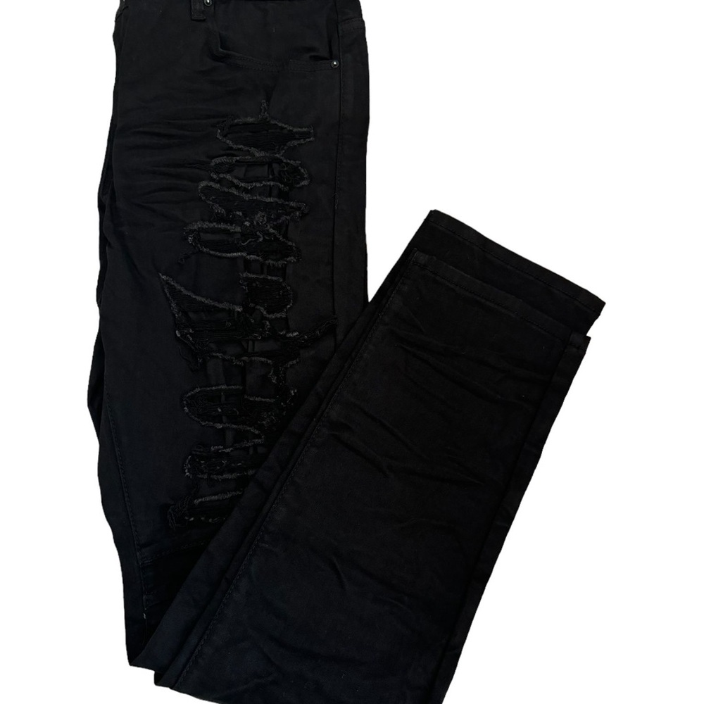 Men’s smoke rise black slim fit pants